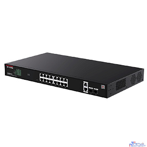 IP-COM G2220P-16-250W Коммутатор управляемый PoE, 18 портов, 18x1 Гбит/с, SFP 2x1 Гбит/с, PoE 16x 30Вт (до 230Вт)