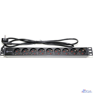 5bites PDU919P-02 Блок розеток 9S / PVC / 1U / 19" / 2M*3G*1.5MM2 / VDE