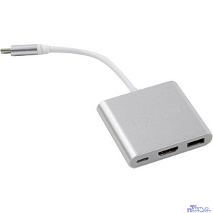 Telecom Кабель-концентратор USB3.1 TypeCm -->HDMI+USB3.0 +PD charging 4K@30Hz <TUC010T>