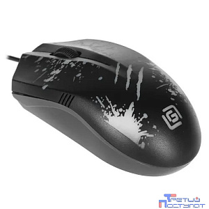 Мышь Оклик 399M STIGMA черный оптическая (1000dpi) USB (3but)