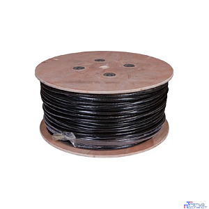 Rexant (01-1122-R) Кабель витая пара U/UTP, CAT 5е, PE, 25PR, 24AWG, OUTDOOR, SOLID, черный, 305м, РФ