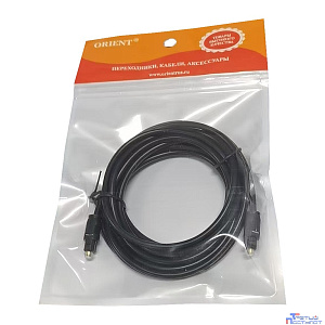 ORIENT C814, Кабель ODT (Toslink M/M), длина 3.0м, черный (33419)
