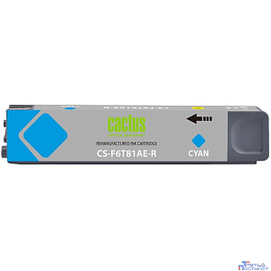 Картридж струйный Cactus CS-F6T81AE-R 973XL голубой (120мл) для HP PageWide Pro 452dw/477dw