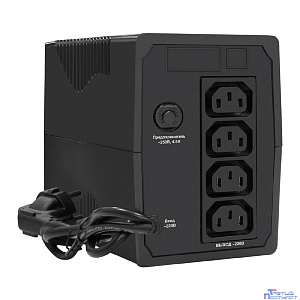 Exegate EX292771RUS ИБП ExeGate Power Smart ULB-650.LCD.AVR.4C13 <650VA/360W, LCD, AVR, 4*C13, Black>