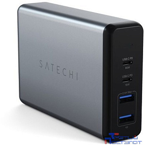 Satechi [ST-TC108WM] Сетевое зарядное устройство 108W Pro Type-C PD. Цвет серый космос.