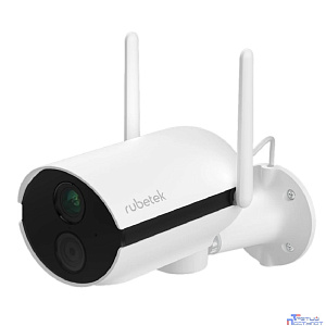 RUBETEK RV-3427 Видеокамера уличная поворотная Full HD, 2 Мп, 1/2.9'' CMOS, объектив 3.0 мм, ONVIF/WebRTC/RTSP, слот microSD, Wi-Fi 2.4 ГГц, IP65, металл