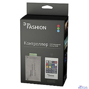 ЭРА C0043982 Контроллер полноцветной светодиодной леты RGBcontroller-12-A01-RF 144Вт {кнопочный пульт управления}