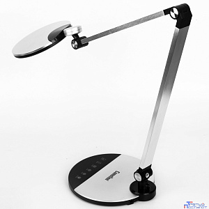 Camelion KD-865  C03 серебро LED(Свет-к наст.10 Вт,230В,600 лм,сенс.рег.ярк и цвет.темп)
