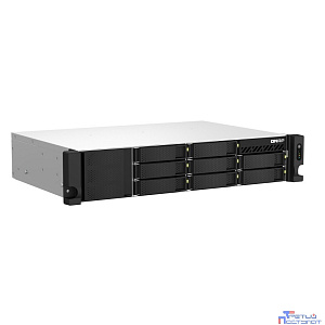 Сетевое хранилище без дисков/ SMB QNAP TS-864eU-RP-8G NAS, 8-tray 3,5"/2,5" w/o HDD, 4-core Intel Celeron N5095 2.0-2.9 GHz, 8GB DDR4 max, 2x2.5GbE LAN, 2U Rackmount, 2x300W PSU.  W/o rail kit RAIL-B0