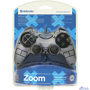 DEFENDER Проводной геймпад Zoom USB Xinput, 10 кнопок, 2 стика [64244]