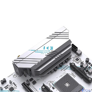 MAXSUN MS-B550M GAMING WIFI ICE (Socket AM4, mATX, 4*DDR4(64Gb), DP/HDMI,  3*SATA3, 2*M.2,  1*PCIEx16/1*PCIEx4, 4*USB2.0, 2*USB 3.0, LAN 1*1G, Bluetooth,  Wi-Fi 802.11ac, RTL)