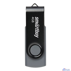 Smartbuy USB Drive 4GB Twist Black (SB004GB2TWK)