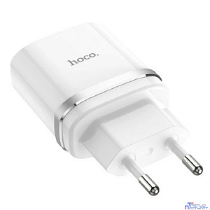 HOCO HC-16262 C12Q/ Сетевое ЗУ/ QC 3.0/ 1 USB/ Выход: 5V_9V_12V, 18W/ White