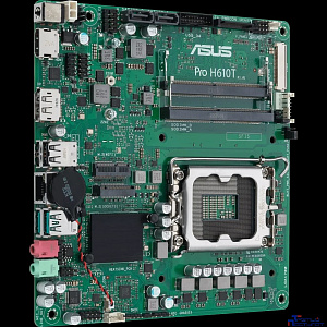 Материнская плата mini-ITX ASUS PRO H610T-CSM (LGA1700, H610, 2*DDR5 (5600), 2*SATA 6G, M.2, Glan, HDMI, DP, 2*USB 3.2, 2*USB 2.0)