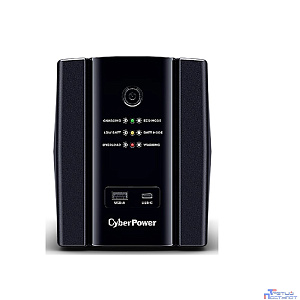 ИБП CyberPower UT1500EG {Line-Interactive, Tower, 1500VA/900W USB/RJ11/45/USB charger A/C (4 EURO), 12В/7 Ач х 2}