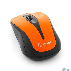 Gembird MUSW-325-O Orange USB {Мышь беспров., 2кн.+колесо-кнопка, 2.4ГГц, 1000 dpi}