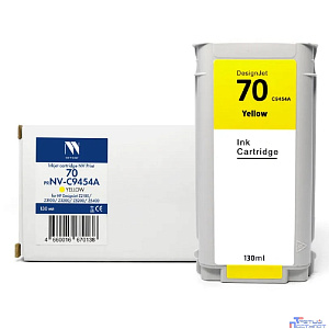Струйный картридж NVP 70 (NV-C9454A) Yellow для HP DesignJet Z2100/Z3100/Z3200/Z5200/Z5400 (130 мл) совместимый