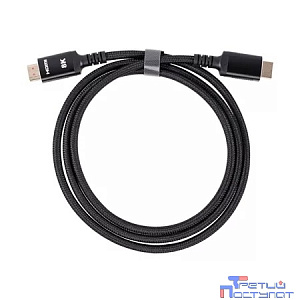 iOpen ACG859B-1.5 Кабель интерфейсный HDMI-HDMI 19M/M,ver. 2.1 8KX60Hz (Econom) оплетка 1.5m