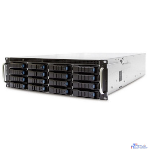 XE1-3ET00-02 RSC-3ET, 3U, 16xSATA/SAS HS 3,5/2,5" universal bay + 2x2,5" 15mm internal bay  + 4x2,5" 7mm internal bay, up to 12"(W) x 13"(D) E-ATX, 12G passive backplane support 4*NVMe, Acbel 2U 800W