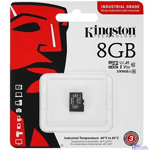 Промышленная карта памяти Micro SecureDigital 8Gb Kingston Class10  [SDCIT2/8GBSP] без адаптера