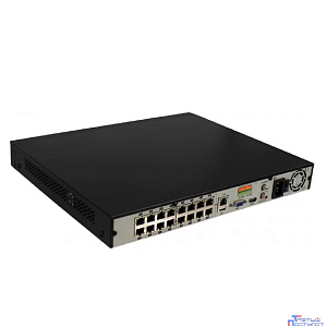 Видеорегистратор Tantos TSr-NV16255P сетевой 16 канальный для IP камер со встроенным 16 портовым PoE коммутатором.