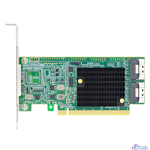 Lr-Link LRNV9F24 PCIe x16 to Two SlimSAS SFF-8654 8i Retimer Adapter, Support up to 4 NVMe SSDs