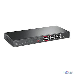 TP-Link TL-SL1218MP Неуправляемый коммутатор с 16 портами PoE+ 10/100 Мбит/с и 2 комбинированными портами RJ45/SFP