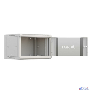 БАСТИОН SKAT TB-6W645GF-G Шкаф настенный телекоммуникационный 6U 600х450х370мм, дверь стеклянная (4410) {1.5 года гарантия}