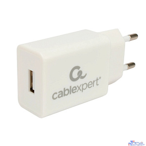 Cablexpert зарядное устройство, 10.5Вт, 2.1А, 1xUSB, белый, пакет (серия 25/68) (MP3A-PC-68) 23604