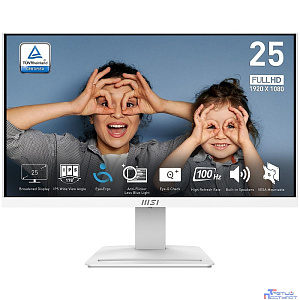 MSI PRO 24.5" MP253W White {IPS 1920x1080 100Hz 4ms 178/178 250cd 1000:1 D-Sub HDMI DisplayPort MM}