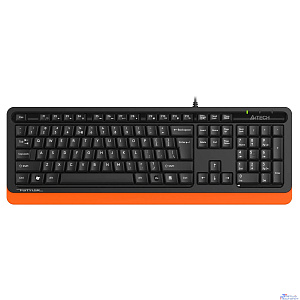 Клавиатура A4Tech Fstyler FKS10 черный/оранжевый USB [1530190]