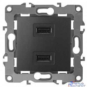 Эра Б0027495 12-4110-05 Устройство зарядное USB, 5В-2100мА, Эра12, антрацит