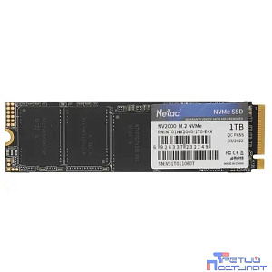 SSD Netac NV2000 PCIe 3 x4 M.2 2280 NVMe 3D NAND SSD 1TB NT01NV2000-1T0-E4X