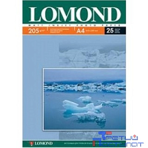 Фотобумага LOMOND 0102124 Одностороняя Матовая, 205г/м2, A4(21х29см)/25л.