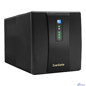 Exegate (EP212521RUS/EP223437RUS) SpecialPro UNB-1500.LED.AVR.4SH.USB (1500VA/950W, LED, AVR, 4*Schuko, USB, батарея 12V 9Ah - 2 шт., Black)