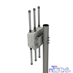 ELTEX WOP-12ac-LR Базовая станция 802.11 ac (5G WiFi), 5GHz; 3 радио интерфейса, каждый с MIMO 2х2; 2 порта 10/100/1000 Base-T, 1 порт 100/1000Base-X(SFP), 6 разъемов N-типа для подключ. вн.антенн
