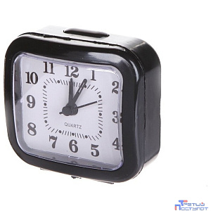 Perfeo Quartz часы-будильник "PF-TC-004", прямоугольные 8*7,5 см, чёрные