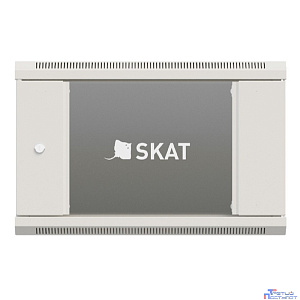 БАСТИОН SKAT TB-9W645GF-G Шкаф настенный телекоммуникационный 9U 600х450х500мм, дверь стеклянная (4412) {1.5 года гарантия}