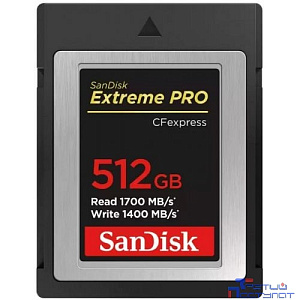 Micro SecureDigital 512GB Sandisk Карта памяти SanDisk Extreme PRO CFexpress Card Type B, 512GB, 1700MB/s Read, 1200MB/s Write