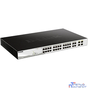 D-Link DGS-1210-28MP/FL1A PROJ Управляемый L2 коммутатор с 24 портами 10/100/1000Base-T и 4 комбо-портами 100/1000Base-T/SFP (24 порта PoE 802.3af/at, РоЕ-бюджет 370 Вт)
