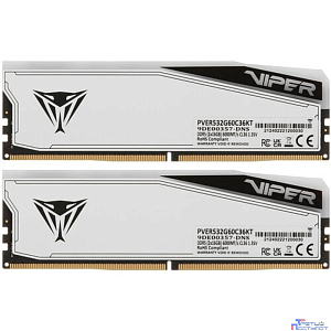 Память DDR5 2x16GB 6000MHz Patriot PVER532G60C36KT Viper Elite 5 Tuf Gaming RGB RTL Gaming PC5-48000 CL36 DIMM 288-pin 1.35В kit single rank с радиатором Ret