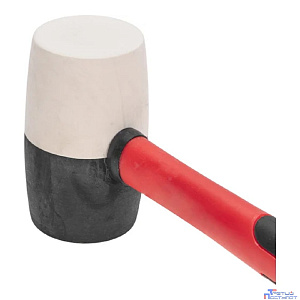 Kranz (KR-12-8154) Киянка резиновая 680 г, черно-белая резина, фибергласовая рукоятка