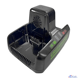 Greenworks Быстрое зарядное устройство для 2-х аккумуляторов Greenworks G82C2, 82V [2939007]