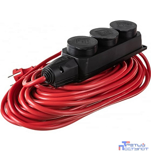 PowerCube Удлинитель в бухте (PC-3G-3B-20(IP)) 20м, IP54, 3 розетки с/з,16А