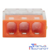Rexant 07-3217 Экспресс-клемма с пастой СМК 2273-243, 3-проводная 0.5-2.5 мм?, прозрачная (100 шт./уп.)