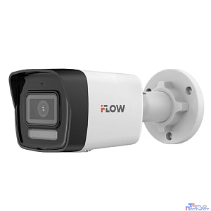 iFLOW F-IC-1142CM(2.8mm) Eco 4Мп уличная цилиндрическая IP-камера с гибридной Smart-подсветкой и встроенным микрофоном