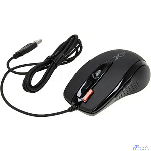 Мышь игровая A4Tech X-718BK , черный , оптическая, 3000dpi , USB, 6 кнопок, RTL {20} (758994/94398)