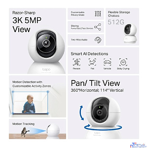 TP-Link Tapo C230 Поворотно-наклонная беспроводная облачная IP-камера с ИИ