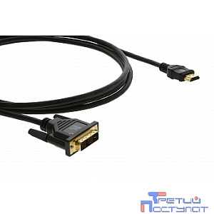 Kramer Кабель C-HDMI/DVI-10 (C-HM/DM-10) переходной HDMI-DVI (Вилка - Вилка) 3метра [97-0201010]