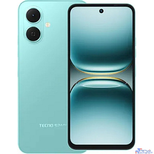 Tecno Spark Go 2 64Gb 3Gb зеленый моноблок 3G 4G 6.67" 720x1600 Android 14 48Mpix 802.11 a/b/g/n/ac NFC GPS GSM900/1800 Protect